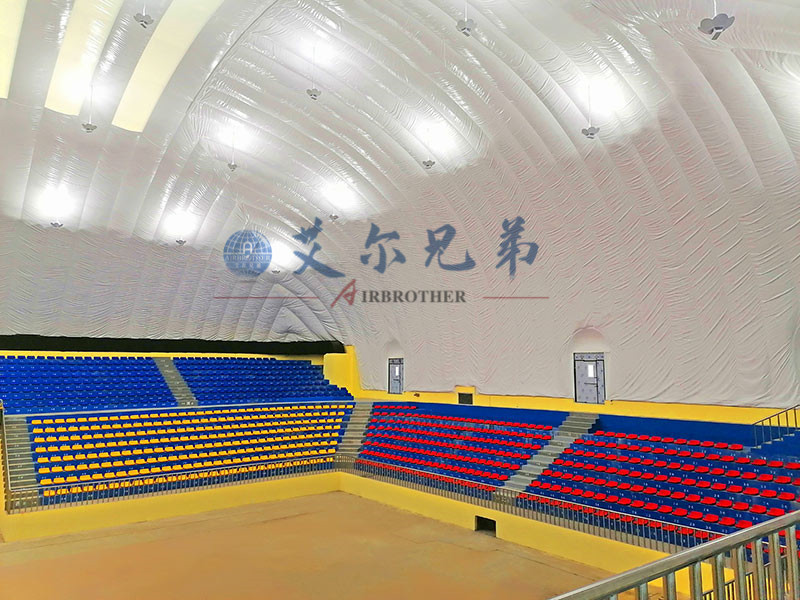 山西阳城室外篮球场改造成室内气膜馆