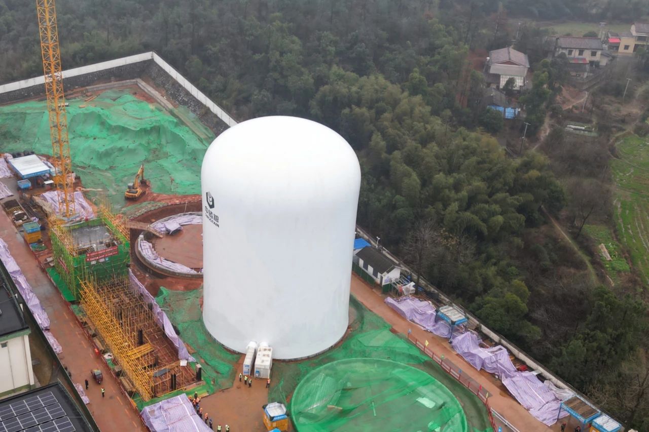 全国首座9000吨级气膜粮仓