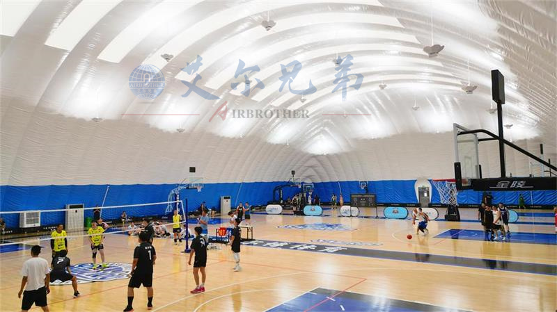 烟台地区首个专业级气膜篮球馆